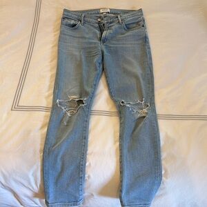 Agolde mid rise straight jeans